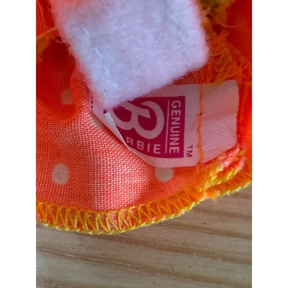 Kelly Barbies Sister Y2K Cherry Lime & Orange Polka Dot Doll Dress
